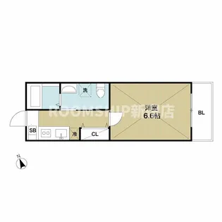 東京都足立区西保木間2【アパート】の間取り