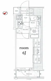 ログ上野駅前【8階】の間取り