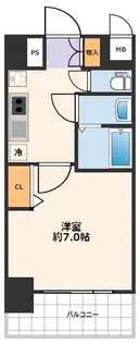 レオンコンフォート大阪ドームシティ【4階】の間取り