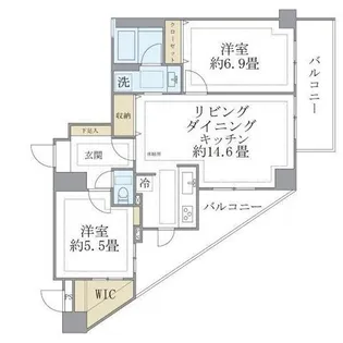 東京都西東京市ひばりが丘北3【マンション】の間取り