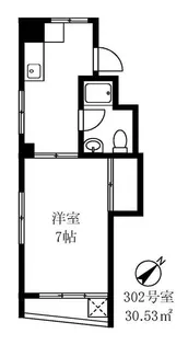 第1村嶋ビル【3階】の間取り