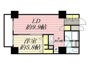 東京都世田谷区駒沢2【マンション】の間取り