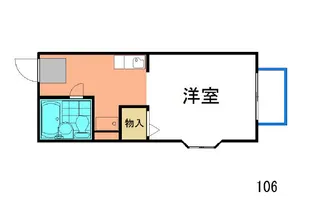 ホワイトハイツ【1階】の間取り