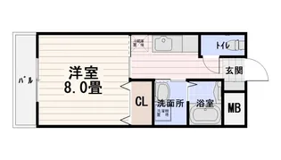 アリエル文教【5階】の間取り