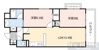 エステムコート京橋セレブIポーラスター【9階】の間取り