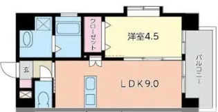 鹿児島県鹿児島市荒田1【マンション】の間取り