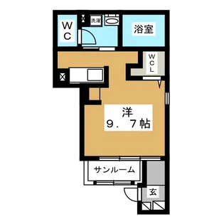ペンテ・プルーム【1階】の間取り