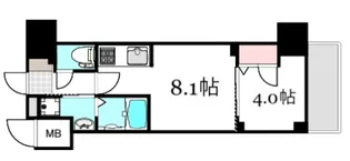 S-RESIDENCE鶴見町altano【4階】の間取り