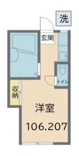 ポルシェ聖蹟桜ヶ丘II【1階】の間取り