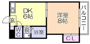 シャロム新町【1階】の間取り