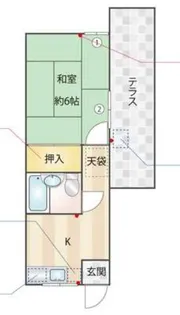 山本ハイム【2階】の間取り