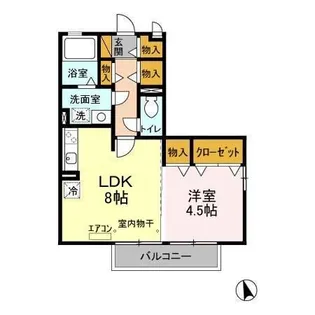 ソレイユ・レバン【2階】の間取り