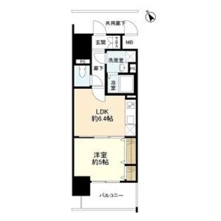 シティーコート堺駅前ロータリー【6階】の間取り