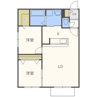 北海道札幌市西区八軒九条東2【マンション】の間取り