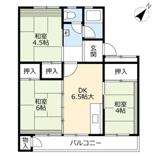 UR日の里【5階】の間取り