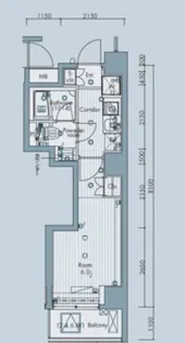 東京都品川区北品川3【マンション】の間取り