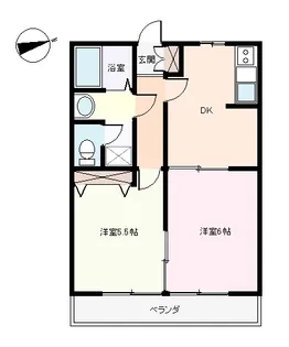 S0236R ハイムグレイス【1階】の間取り