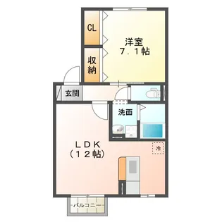 エクレール B棟【2階】の間取り