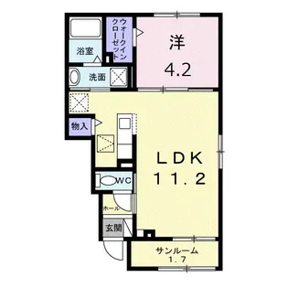 エクサージュII【1階】の間取り