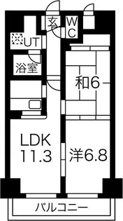 ドミ曙第2【6階】の間取り