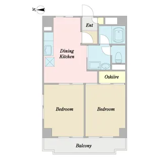 アミーパレス山内【4階】の間取り