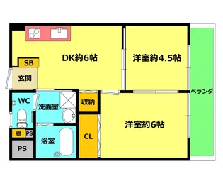 メティス有馬【5階】の間取り