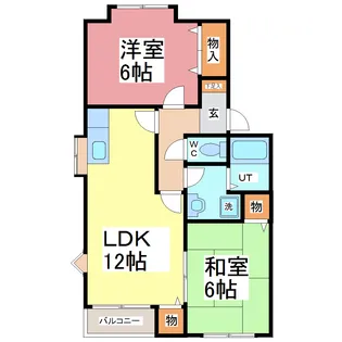 シャトル・ユウ【1階】の間取り