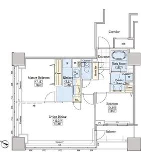 レジディアタワー上池袋(タワー棟)【10階】の間取り