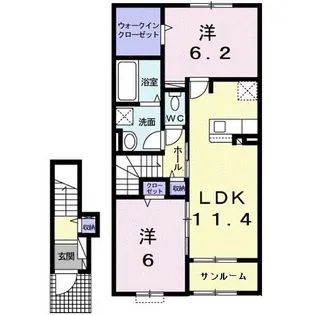 コスタI【2階】の間取り