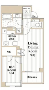 クレヴィア日本橋浜町【4階】の間取り