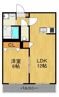 クレストコート中川【1階】の間取り