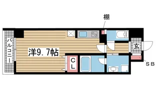 エスタンシア元町【2階】の間取り