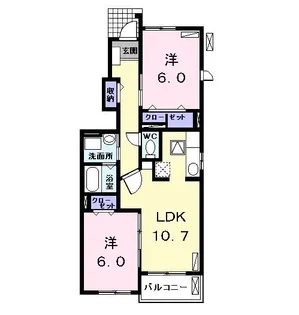 メテオール II【1階】の間取り
