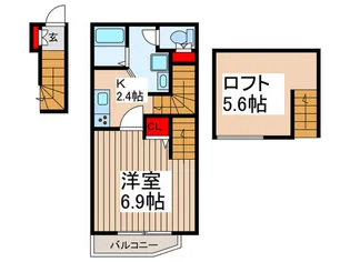 Liberta前上町【2階】の間取り