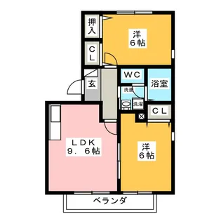 サンシャイン【2階】の間取り