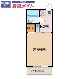 コーポTOKI【1階】の間取り