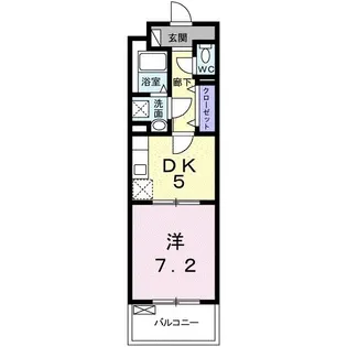 ヴィラ デュース【1階】の間取り