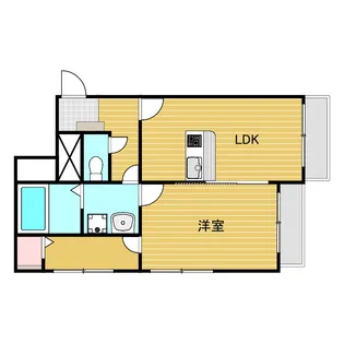 フラワービル【5階】の間取り