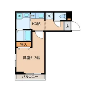 LaLa神泉【3階】の間取り