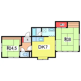 メゾン駿河【1階】の間取り