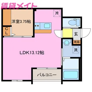 アルカス【3階】の間取り