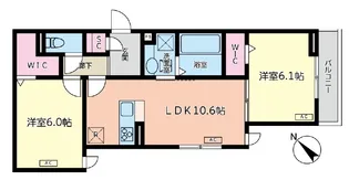 LUSSOIII【2階】の間取り