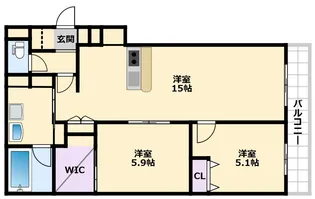 ベル アントレ 西宮【2階】の間取り