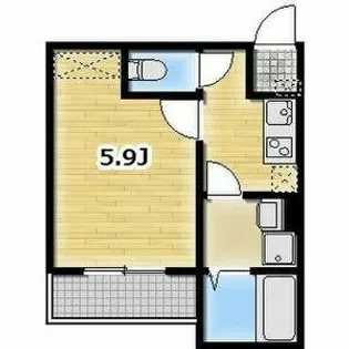 アンビシオン新田【2階】の間取り