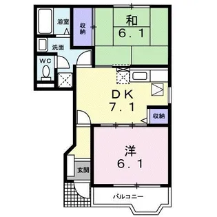 カリーノ II【1階】の間取り