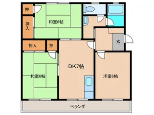坂本ハイツ【2階】の間取り