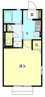 キャッスルウエストII【2階】の間取り