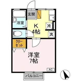 フローラルマミ【2階】の間取り