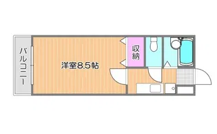 FLATLEAVES学南町【2階】の間取り