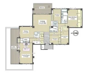 ガーデン高輪【4階】の間取り